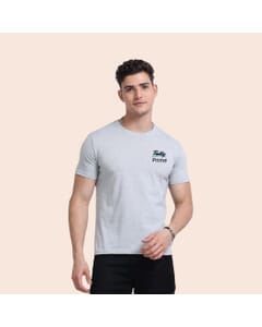 Greys&Blues Men's Eco Blend Round Neck T-Shirt- Grey Melange BBB